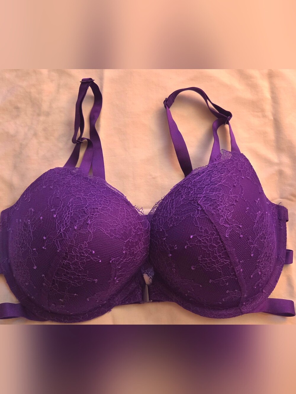Victoria's Secret Purple Lace Push-Up Bra 34DD